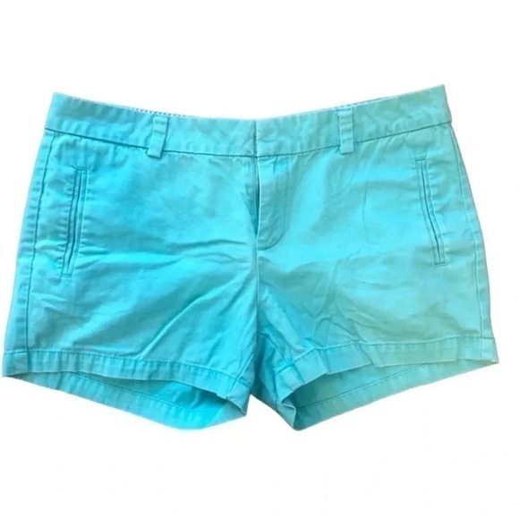 JCPenney Button and Clasp Aqua Colored Shorts Size 8 - Picture 1 of 7